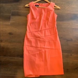 AB Studio Coral Sheath Dress; Size 2